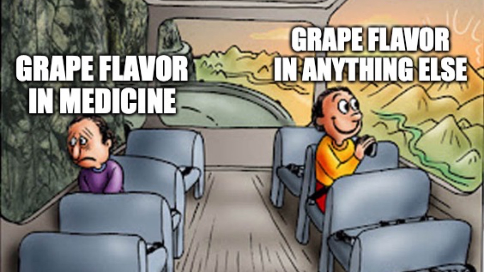 meme about grape flavors