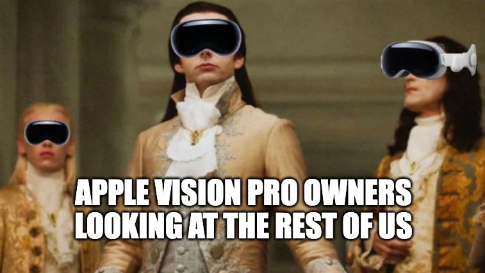 hilarious Apple Vision Pro meme