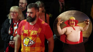 Jason Kelce’s Las Vegas Bender Reached Its Peak While Dancing To Taylor Swift In Lucha Libre Mask