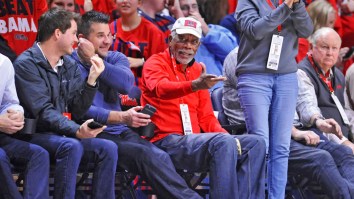 Morgan Freeman’s Hijinks Spark Outrage After Getting Slapped By College Basketball Player