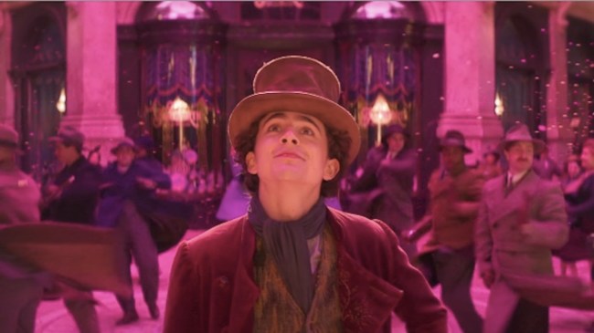 timothee chalamet as willy wonka