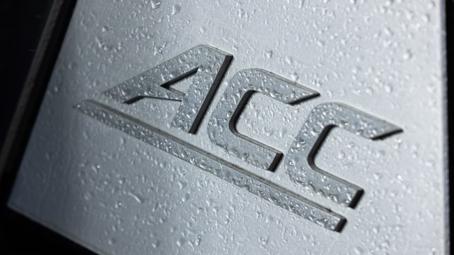 A view of the ACC logo.