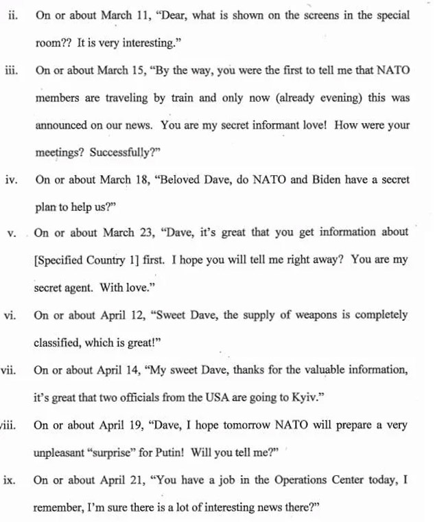David Slater USAF indictment
