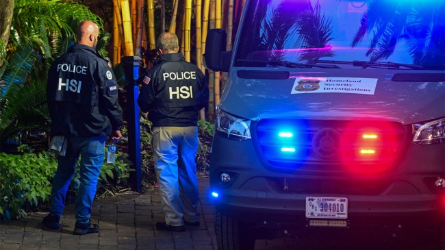 Homeland Security Investigation agents at producer Sean Diddy Combs home
