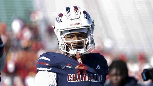 WR Jeremiah Smith suits up for Chaminade-Madonna High.