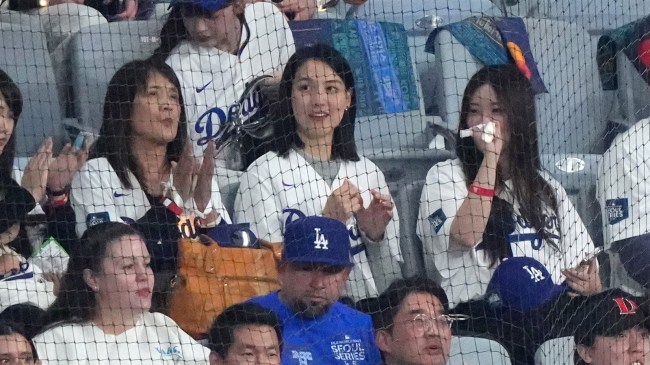 Mamiko Tanaka wife of Shohei Ohtani at the 2024 Seoul Series