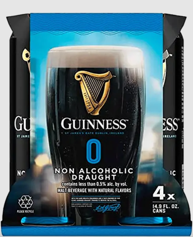 Guinness N/A available at Total Wine for St. Patrick's Day