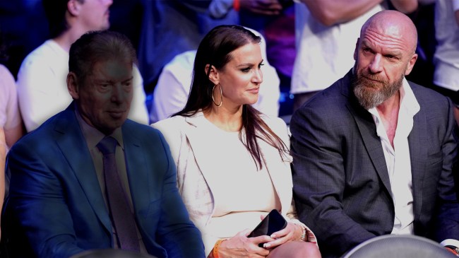 Vince McMahon Stephanie and Triple H attend UFC event