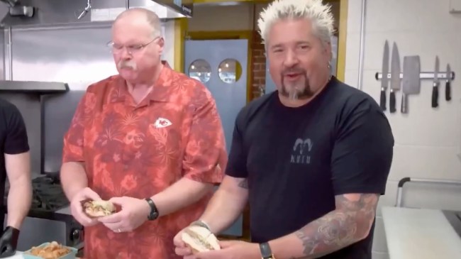 Andy Reid and Gu Fieri on Diners, Drive-Ins and Dives