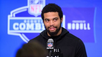 Caleb Williams Stares Blankly After Media Chooses Violence With First Question At NFL Combine
