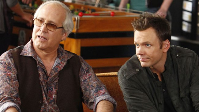 chevy chase and joel mchale on community