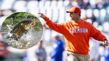 Top College Football Recruit Boasts Giant Striped Bass To Try And Land New Offensive Linemen