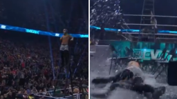 AEW’s Darby Allin Jumping Off Ladder & Breaking Through Glass Was Absolutely Insane