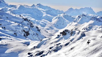 This Zipline For Snowboarders In The French Alps Might Be The Most Intimidating Thing In Snow Sports