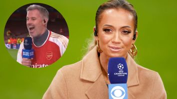Kate Abdo Earns Widespread Praise For Response To Jamie Carragher Questioning Her Loyalty To Her BF Live On-Air