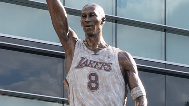 Kobe Bryant statue outside Lakers arena