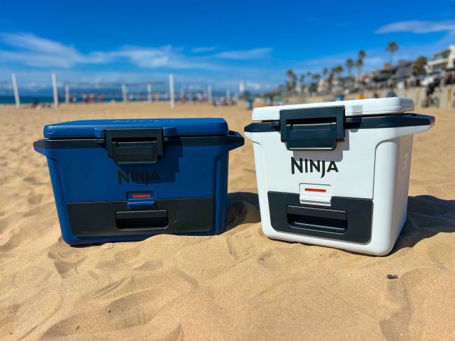 Ninja FrostVault Cooler at the beach