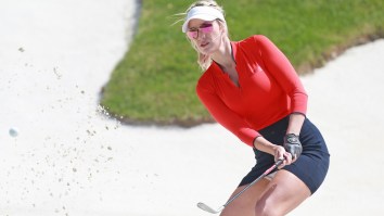 Paige Spiranac And Bryson DeChambeau Attempt To Break 50 From The Red Tees