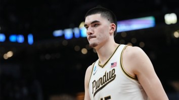 Purdue’s Absurdly Tiny Jersey Numbers Look Absolutely Ridiculous On 7-Foot-4 Zach Edey