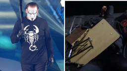 64-Year-Old Wrestler Sting Gets Slammed Through Tables, Thrown Through Glass During Retirement Match At AEW Revolution