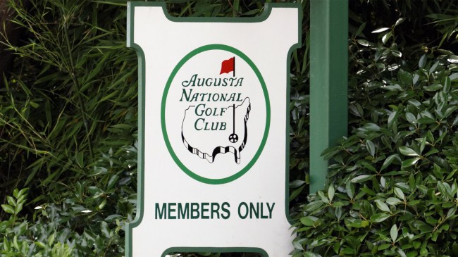 Augusta National Golf Club sign masters prices