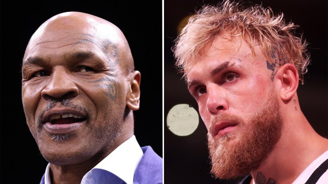 Boxers Mike Tyson and Jake Paul