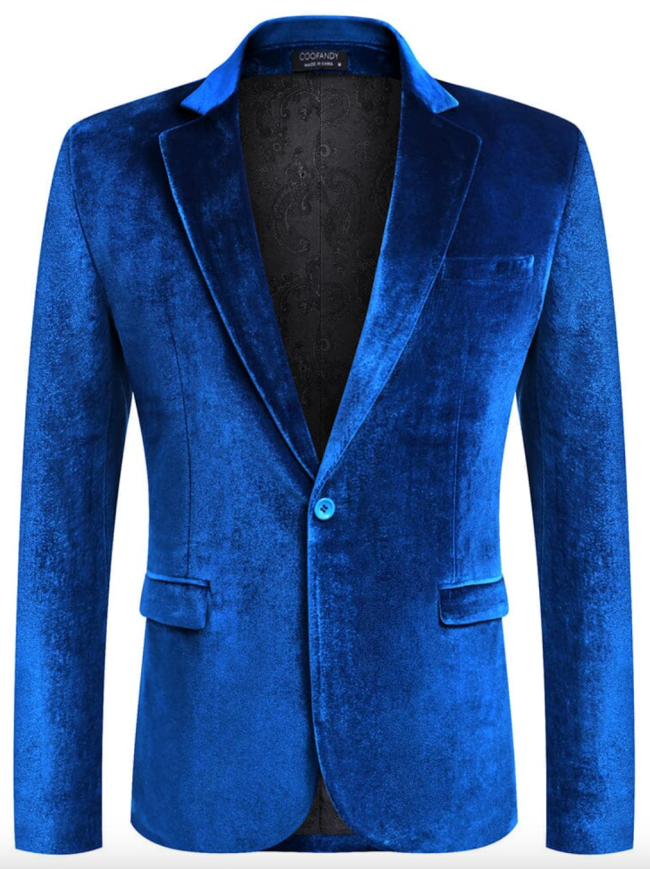 Coofandy Luxury Velvet Blazer Jacket for wedding season