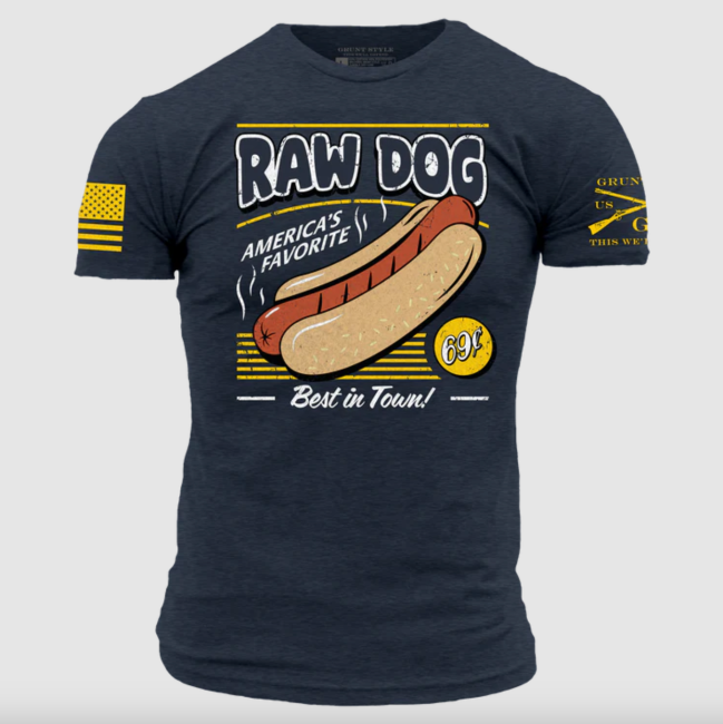 Grunt Style Raw Dog T-Shirt for grilling