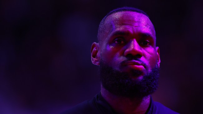 LeBron James before a Los Angeles Lakers game.