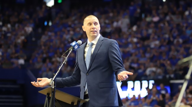 Mark Pope is officially introduced as Kentucky's head basketball coach.