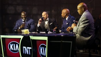 Kenny Smith Tripped On The Set Of ‘Inside The NBA’ And Became An Instant Meme