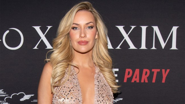 Paige Spiranac attends the TAO x Maxim Big Game Party