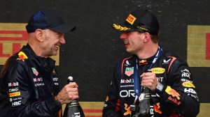 Adrian Newey and Max Verstappen Red Bull Formula 1