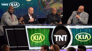 Shaquille ONeal Ernie Johnson Jr Kenny Smith and Charles Barkley