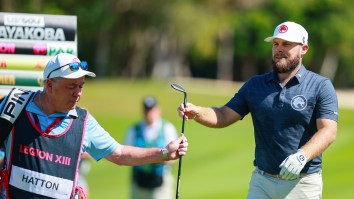 Jon Rahm In Stitches As Tyrrell Hatton Speaks On Bizarre Injury Keeping His Caddie Out The Masters