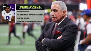 Video Appears To Show Bewildered Arthur Blank Needing The Michael Penix Selection Explained To Him By Falcons GM