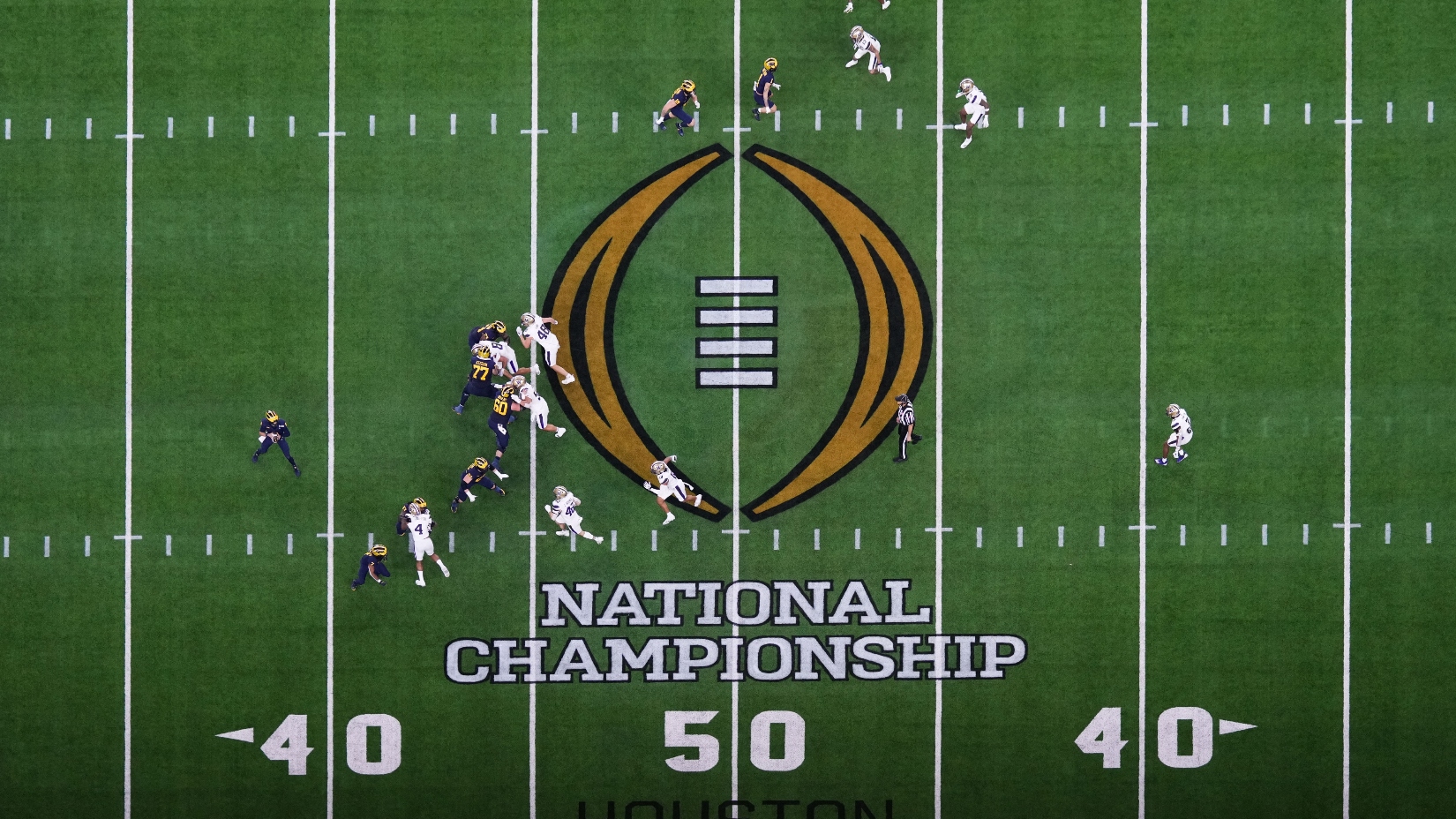 College Football National Championship overhead view
