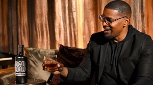 Jamie Foxx sipping his BSB Whiskey