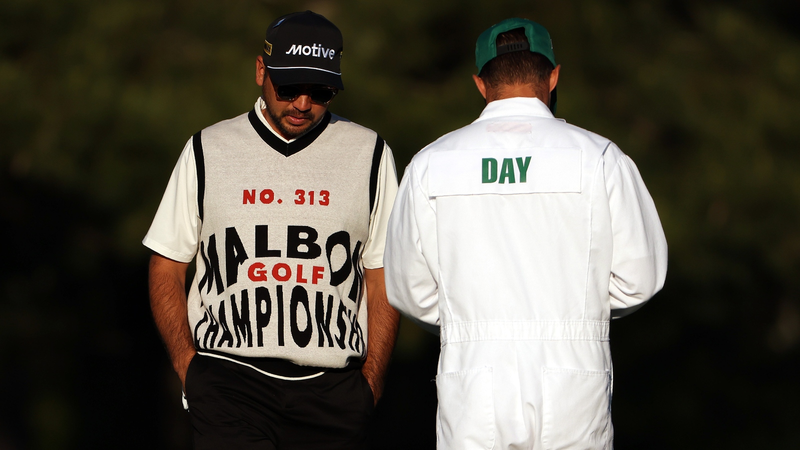 Jason Day Malbon Golf vest at The Masters