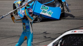 NASCAR Driver Fined For Throwing Bumper In A Fit Of Rage Gets Rewarded With Perfect Sponsorship