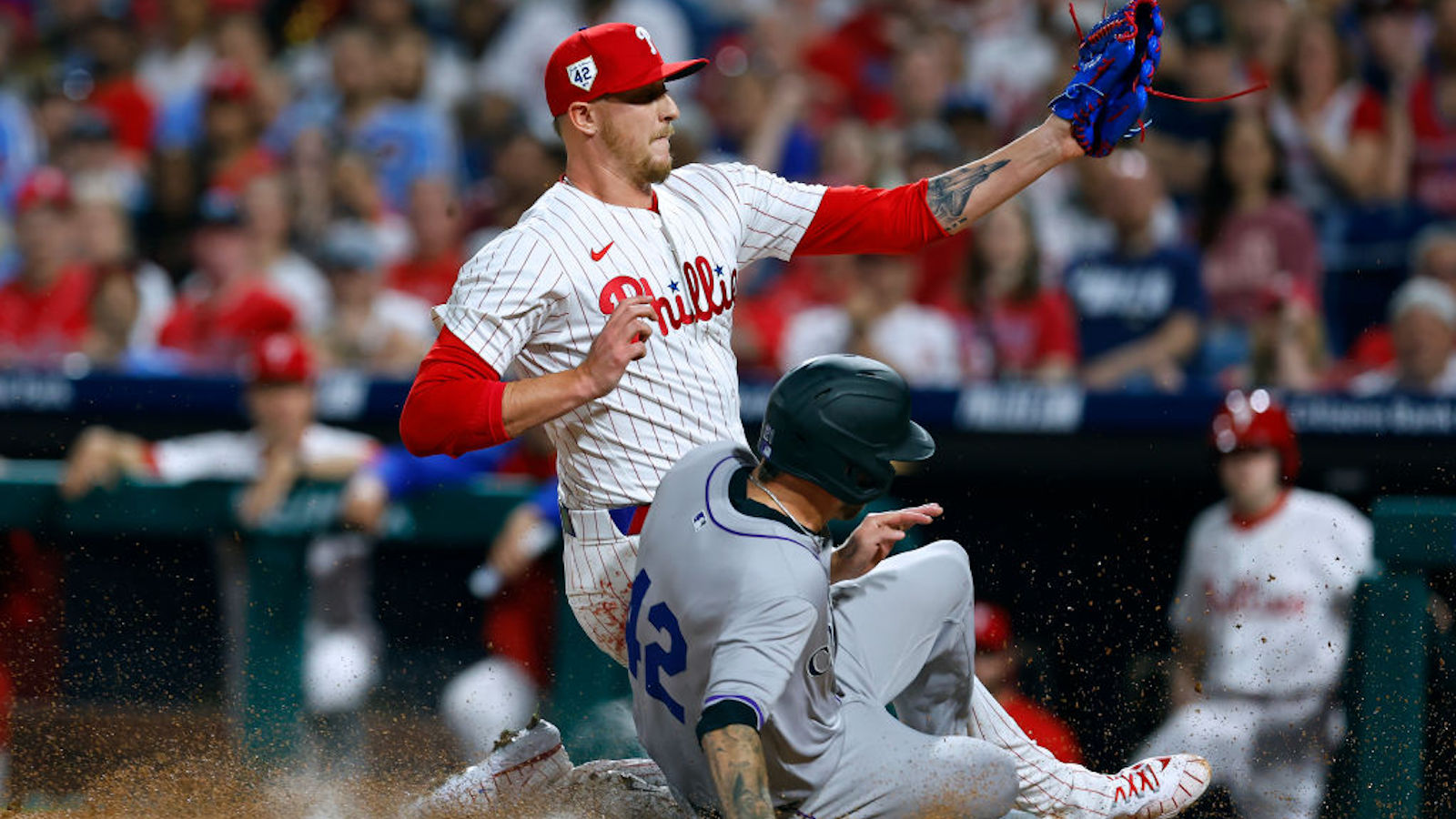 WATCH: Rockies Pitcher Kyle Freeland Nearly Injured In Pinch Run