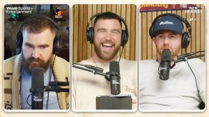 New Heights podcast with Andrew Santino, Jason Kelce, and Travis Kelce