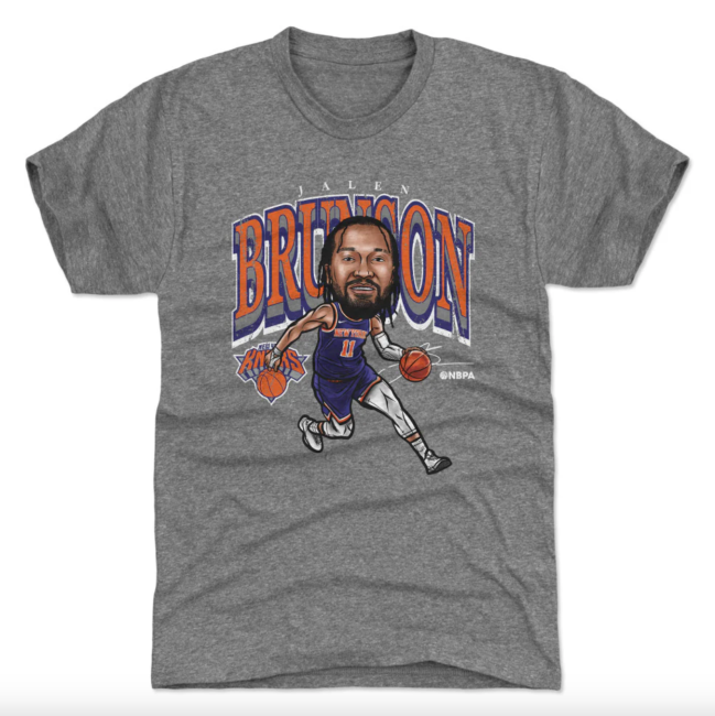 Jalen Brunson New York Knicks Cartoon T-Shirt
