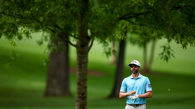 Adam Hadwin at the Wells Fargo Championship.