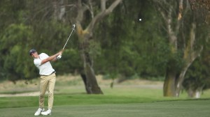 UVA golfer Ben James hits a shot at the NCAA Championship.