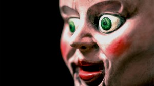 Creepy clown doll head