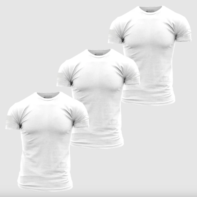 Basic White T-Shirt Bundle - 3-Pack