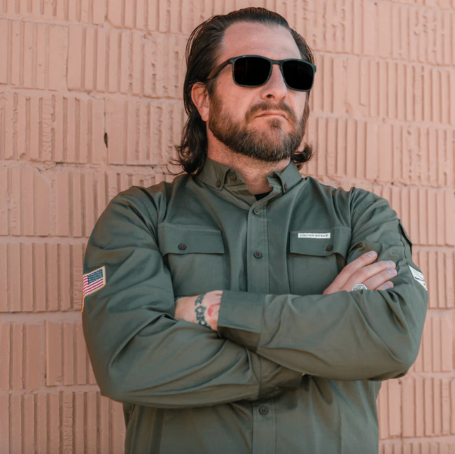 Long Sleeve Garage Button Down