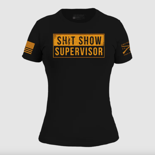 Women's Sh*t Show Supervisor Slim Fit T-Shirt