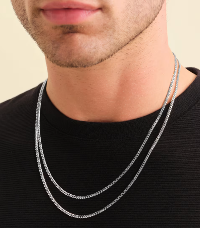 Jaxxon Cuban Silver Chain Stack